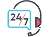 پشتیبانی 24 ساعته