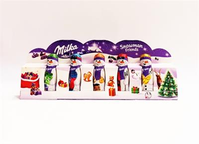 شکلات کریسمس آدمی برفی میلکا